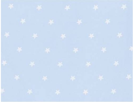 Protetor de Berço PIRULOS Microfibra Star Branco/Azul