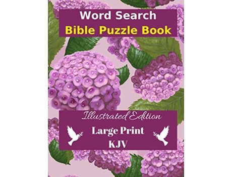 Livro Word Search Bible Puzzle Illustrated Edition Large Print de Wordsmith Publishing (Inglês)