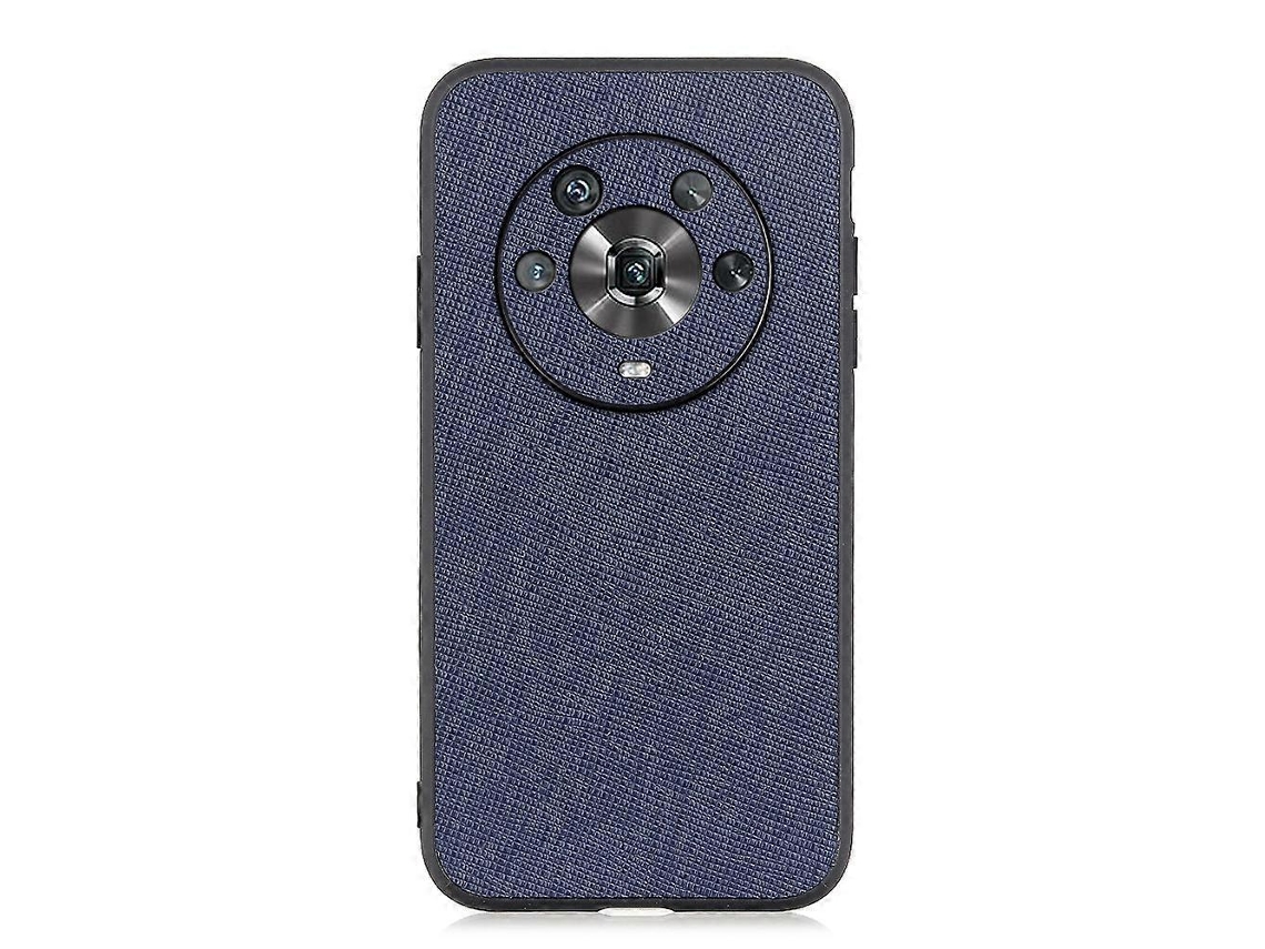 Capa De Celular For Honor Magic4 Em Couro Com Textura Cruzada E Orifícios Precisos