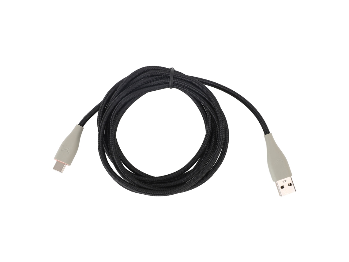 Cabo De Substituição Para Fones De Ouvido Mmx150 Com Núcleo Ofc 2m Usb Para Type C Cinza