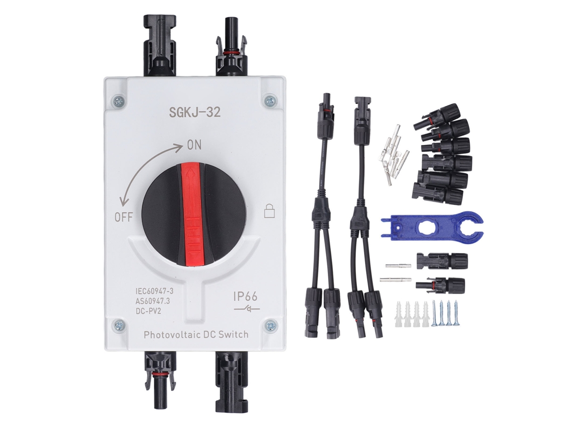 Interruptor de desconexión DC IP66 40A 4P com conector Y2 S/MARCA