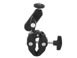 Soporte De Pinza Para Cámara Con Cabeza De Doble Bola Antideslizante Versátil Con Múltiples Orificios Para Varilla Tablet Bicicleta Motocicleta