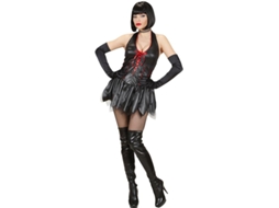 Fantasia de Justiceiro vestido preto para mulher