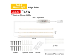 2026 tiras de Luces Led de Crecimiento para Plantas Interiores, Luz Sol 3000k, 4 Niveles de Intensidad, Temporizador Inteligente Usb