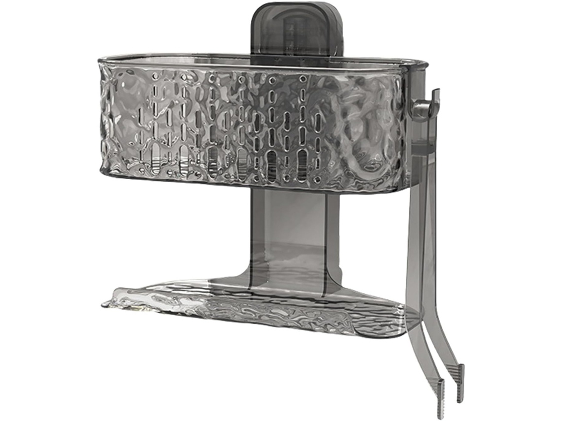 Prateleira De Banheiro Com Ventosas E Fixação Segura, Ventilada, Ideal Para Guardar Shampoo, Lenços De Papel, Toalhas De