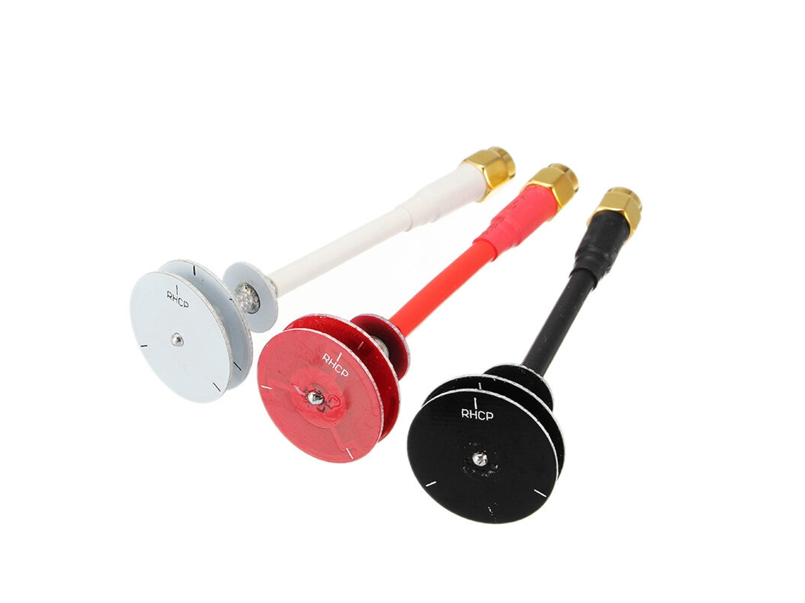 Conjunto 4 Antenas Fpv Realacc Omnidirecional Plana 5.8ghz 5dbi 50w Rp sma Macho com Revestimento Sma/rp sma para Drones Fpv Tx Rx MDUG