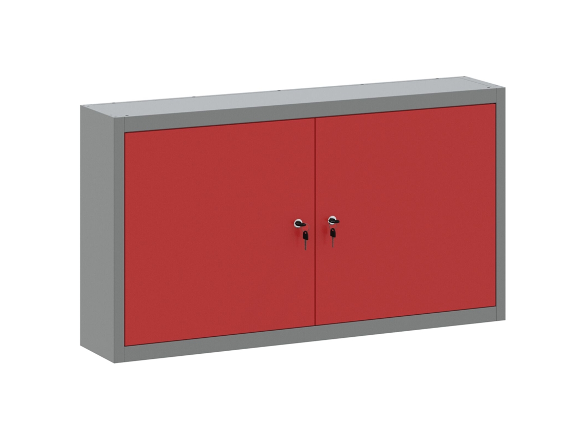 Conjunto 1 Armário De Ferramentas Vidaxl Vermelho Aço (100 X 20 X 55 Cm)