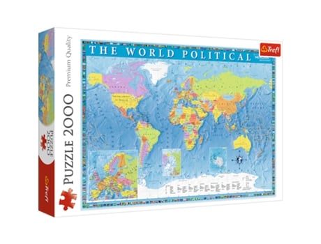 Puzzle 2000 Mapa Político Do Mundo 27099 Trefl Puzzle