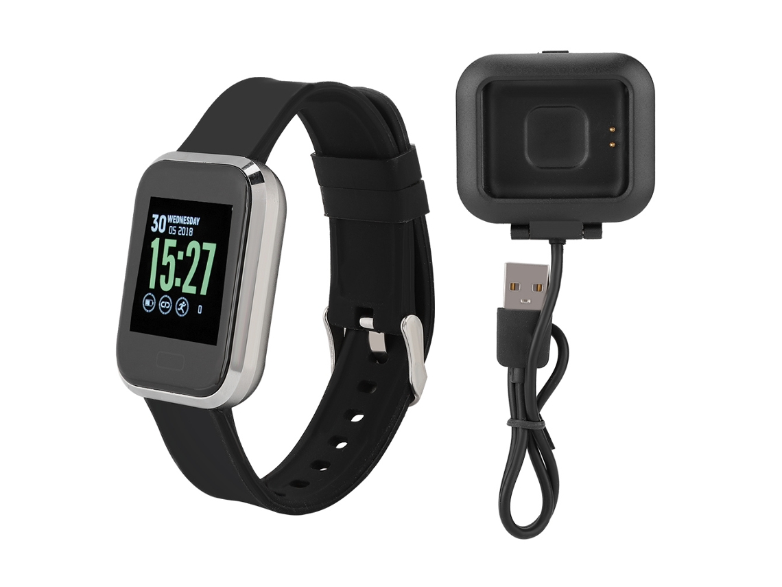 Pulseira Inteligente com Monitoramento de Frequência Cardíaca, Pressão Arterial e Bluetooth, À Prova D'água. EOOCOO