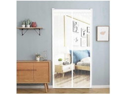 Rebe-cortina Mosquitera Magnética Para Porta, Fechamento Automático, Malha Branca, Instalação Fácil, 85x205 Cm, Repelente De Mosquitos