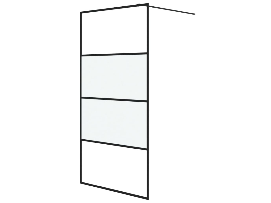 Shower Wall, Shower Walls Vidaxl Preto Vidro (100 X 195 Cm)