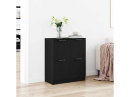 Vidaxl Buffet Carvalho Preto 60 X 30 X 70 Cm Derivados De Madeira