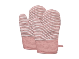 Luvas De Forno Extra Longas 500 ° F, Resistentes Ao Calor, Silicone Antiderrapante, Conjunto 2 Peças Para Assar Churrasco, Rosa