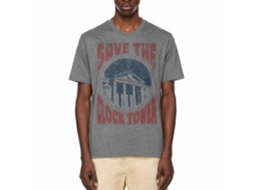 Rockinstone Back To The Future Movie Saves The Day Heather Graphite Adult T-shirt Size:l