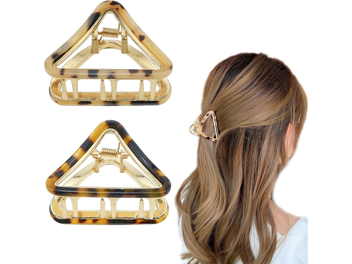 Peças de Pinças para Cabelo Claw Clips de Leopardo Design Francês Acessórios para Cabelo para Mulheres e Meninas