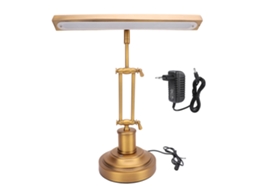 12w Piano Lamp Touch Control 3000k To 6000k Stepless Brightness Adjustment Eye Friendly 85 Cri Music Stand Light Antique Bronze Color Eu Plug
