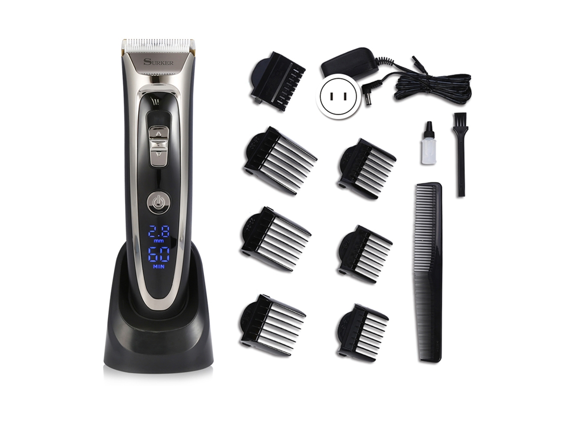 2026 cortadora de Cabelo Elétrica Recarregável de Alta Precisão, Baixo Ruído, 110‑240v, Lâmina Deslizante