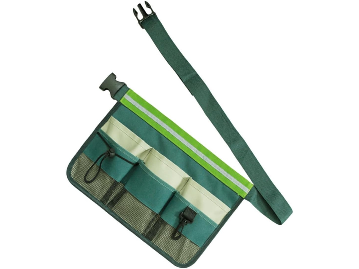 Bolsa Organizadora De Ferramentas Em Tecido Oxford 600d Verde Claro, Ideal Para Jardinagem, Com Cinto Ajustável E