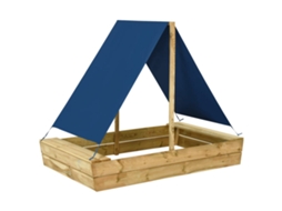 Vidaxl Caixa De Areia C/ Telhado 160x100x133 Cm Pinho Impregnado
