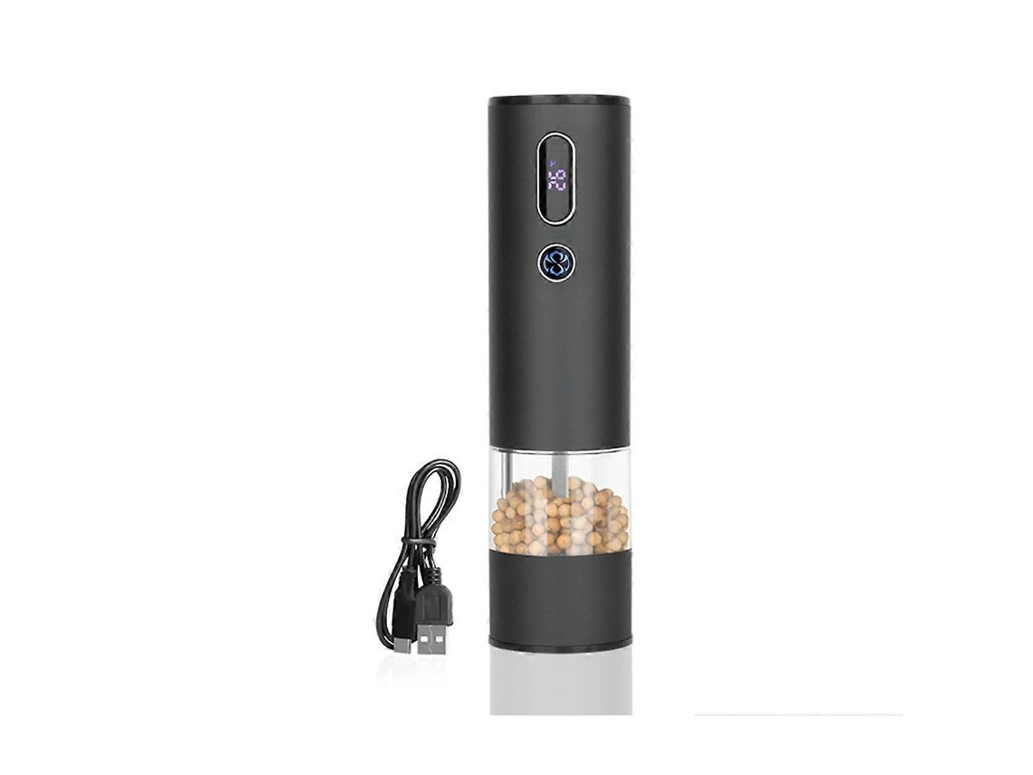 Moedor Elétrico Doméstico de Pimenta do reino, Recarregável Via Usb, para Grãos Pimenta, Sal Marinho e Especiar Ias. GOKOCO