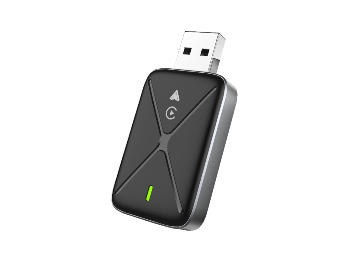 Adaptador Bluetooth ZRUXE Carplay/android Auto Sem Fios (2 em 1, Usb, Plug Play, Ota, Compativel com Carplay)