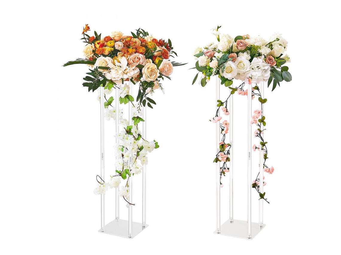 Conjunto De Suportes Acrílicos Para Flores E Decoração Tekmaquinas