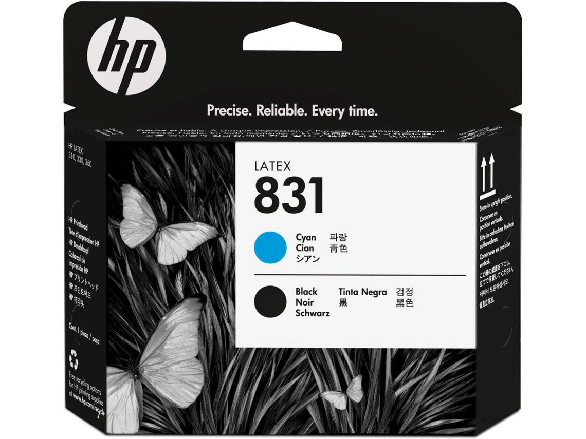 Cabeça de impressão HP 831 Cian/Preto