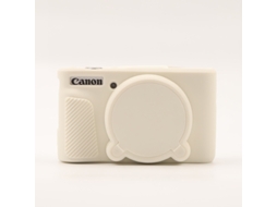 Capa CHRUI para Powershot Sx740/sx730 Silicone com Tampa da Lente Branco Gelado