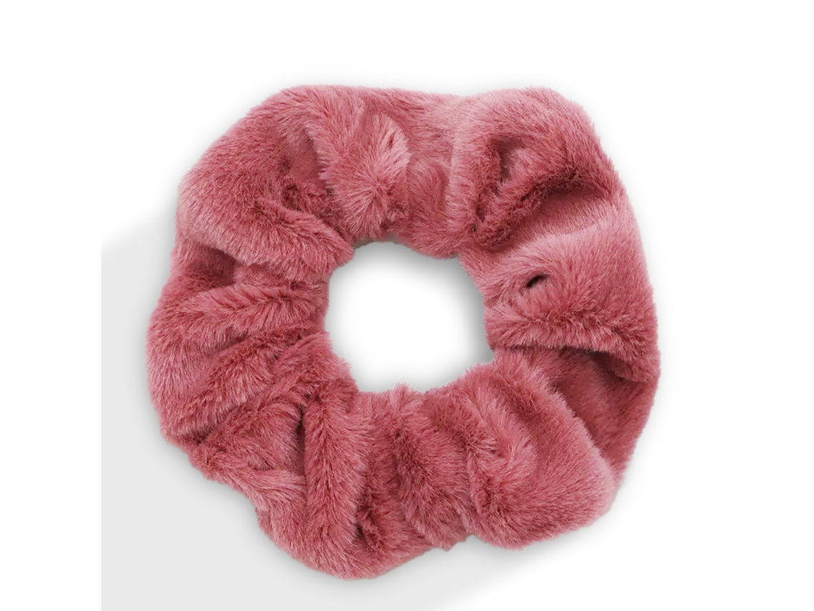 Cuchu Peluchoso Para Cabelo Em Minky Fluffy Delicado Fuchsia
