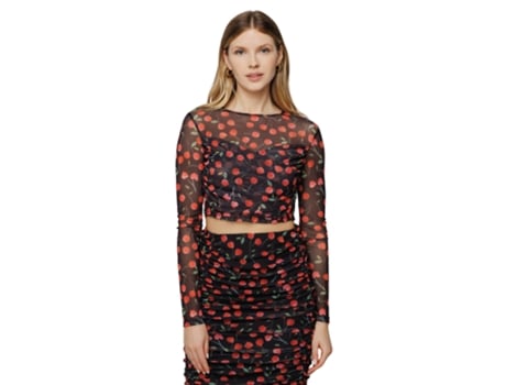 Top De Mulher De Mar De Margaritas Corto Outro Preto (xl)