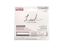 Adesivo transparente para cílios postiços 5G super forte, sem látex, com biotina, fácil aplicação com aplicador Kiss Brush