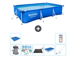 Bestway Piscina Bestway Steel Pro Retangular - 300x201x66 Cm - 8-peças S21560