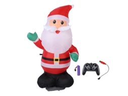 Mali papai Noel Inflável com Controle Remoto 2.4ghz 1.2m Brinquedo para Crianças Interior e Exterior