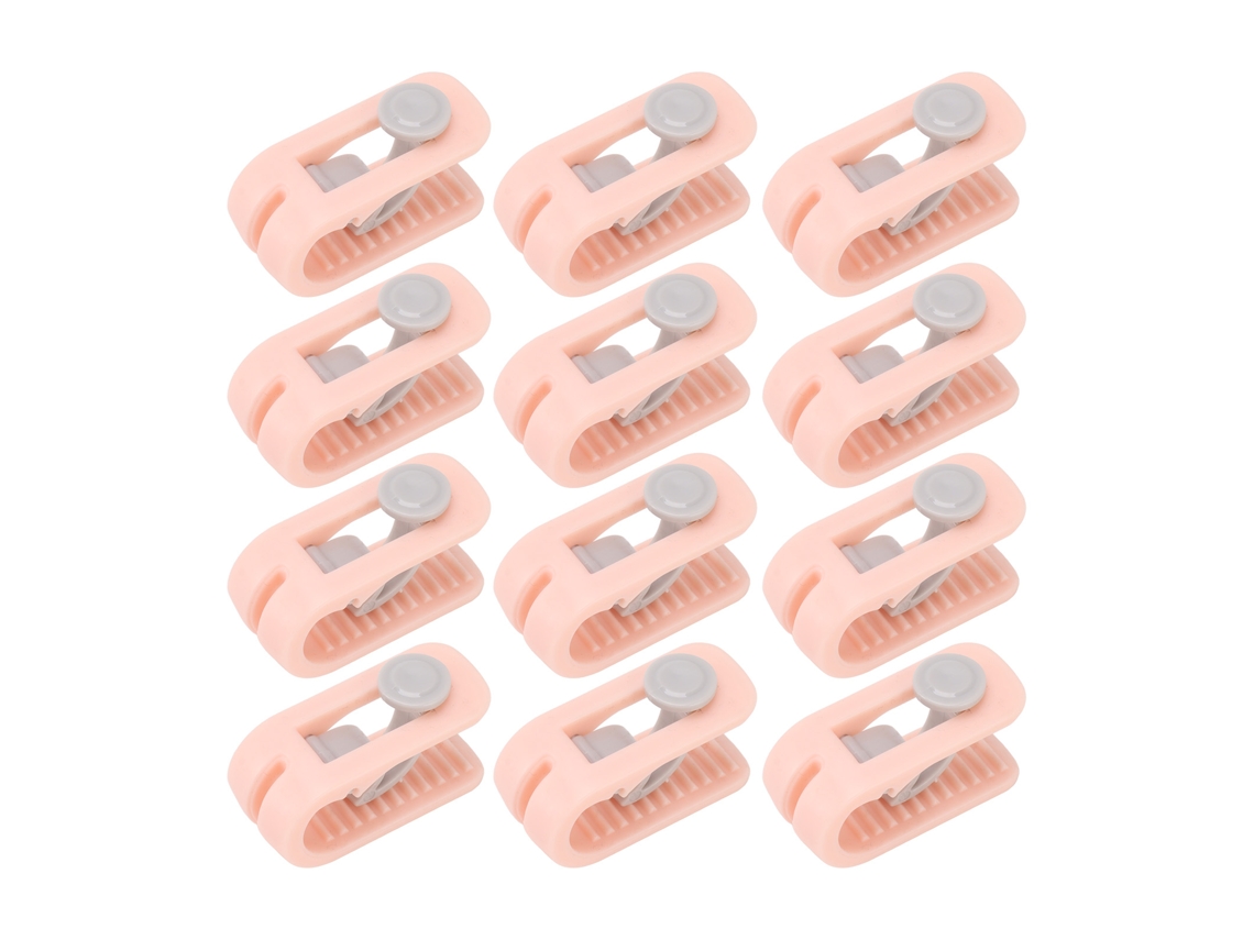 12pcs Grampos lençol anti derrapante para edredom rosa S/MARCA