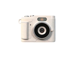 Mini Câmera Digital Retrô com Flash 1080p, Chaveiro para Bolsa, Mini Câmera de Vídeo Infantil com Tela, 5 Megapixels, Branca ELECTVAULT1