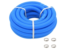 Vidaxl Mangueira De Piscina Com Braçadeiras Azul 38 Mm 12 M