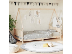 Vidaxl Estrutura De Cama Infantil 90x190 Cm Madeira De Pinho Maciça