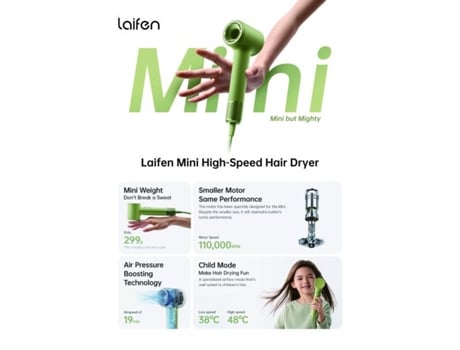 Hair Dryer Mini Green 1hd31 S Eu Gr 001 Laifen