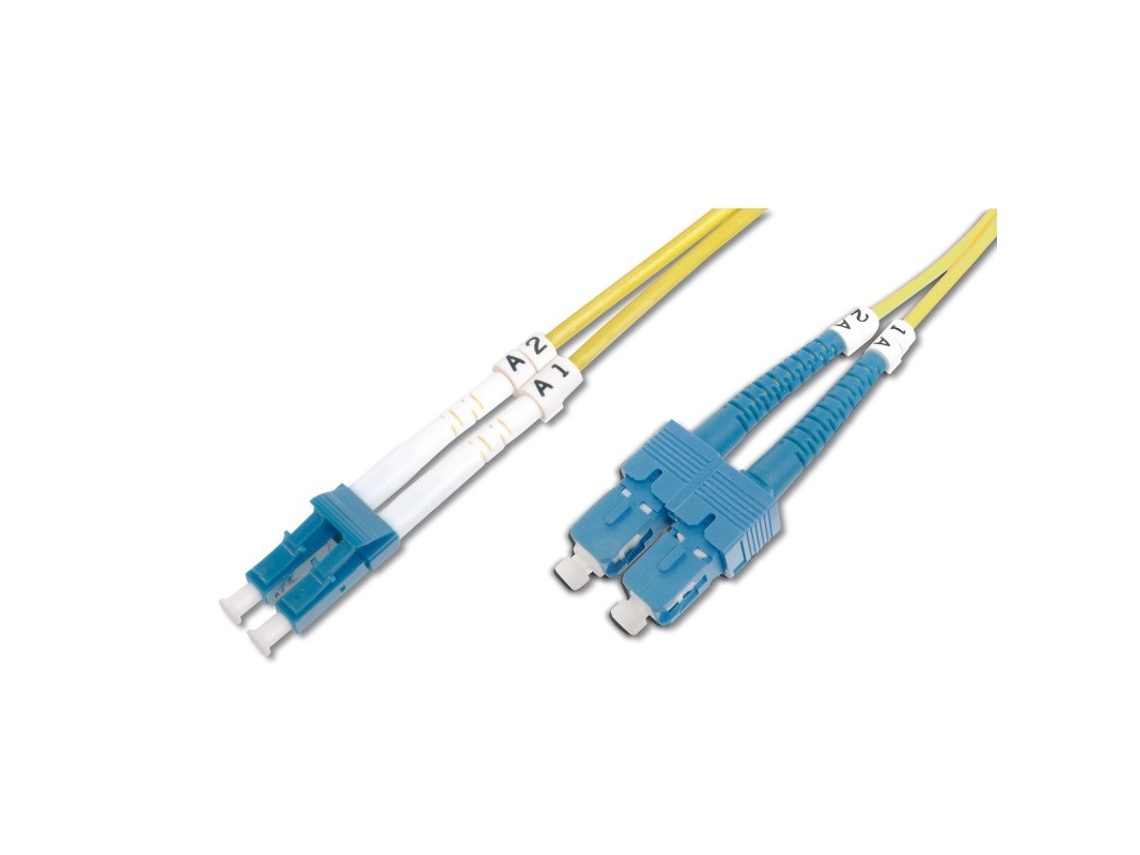 C-FP0-9LCSC-050 InfiniBand/cabo fibra óptica 5 m LC SC OS2 Amarelo WP
