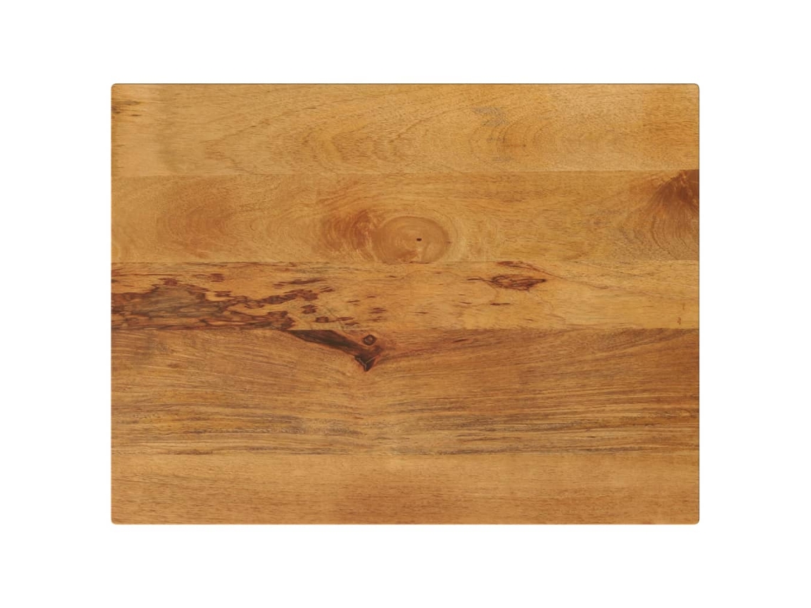 Vidaxl Tampo De Mesa Retangular 80x70x3,8 Cm Mangueira Maciça