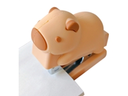 Grampeador Compacto E Multifuncional Capybara, Fofo E Compacto, Com Grampos.