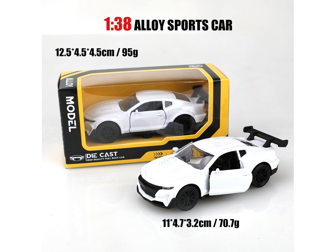 Miniatura de Carro em Escala 1/38, Modelo de Carro Clássico, Brinquedo Infantil. MDUG