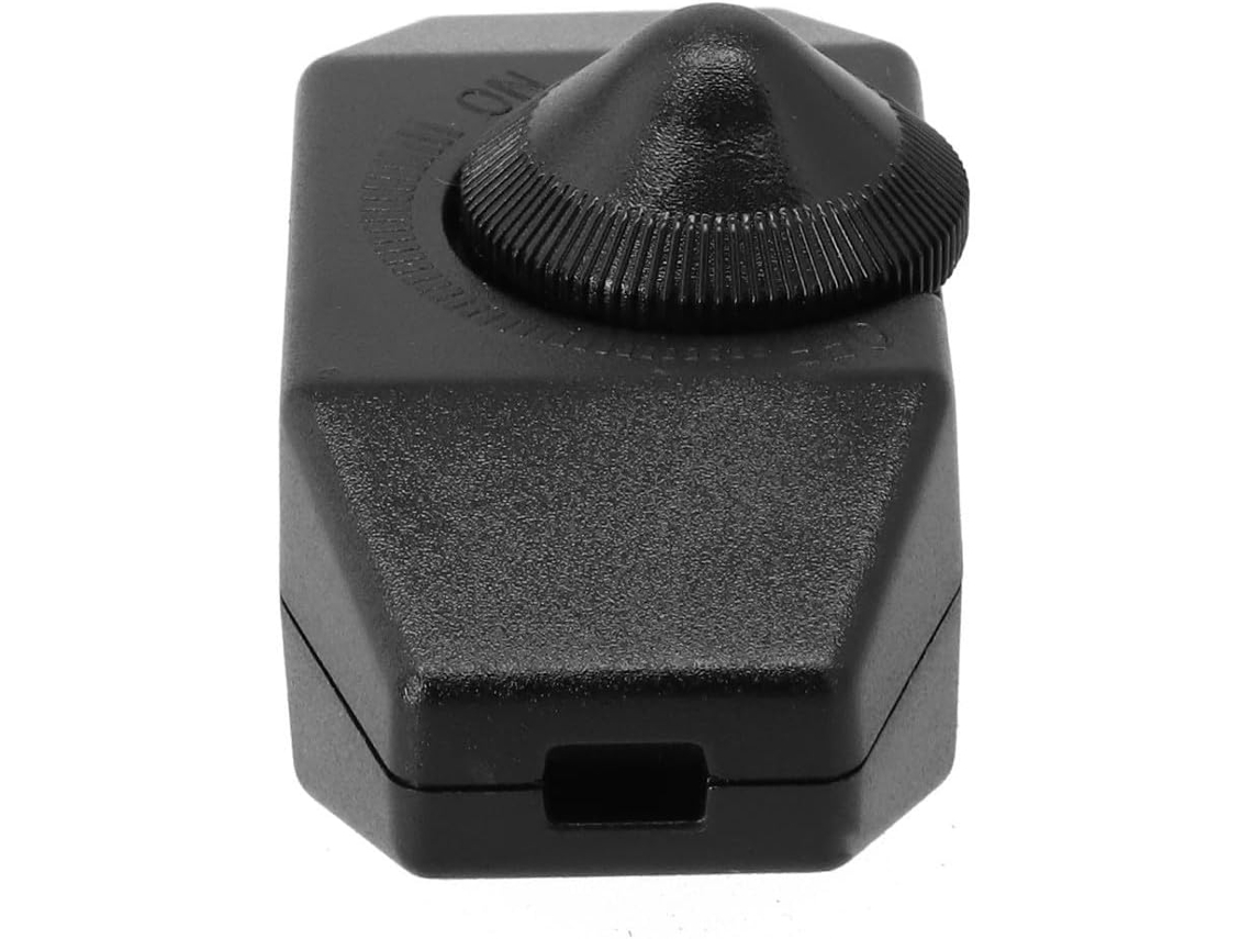 Interruptor Dimmer Em Linha Com Controle Por Botão Giratório Para Lâmpadas Led, 1a 220v, Regulador Liga Desliga