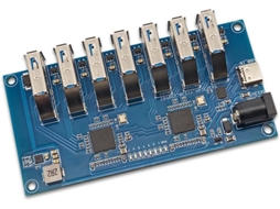 Módulo Hub Usb 3.1 Vl817 Com 1 A 7 Portas, Compatível Dispositivos