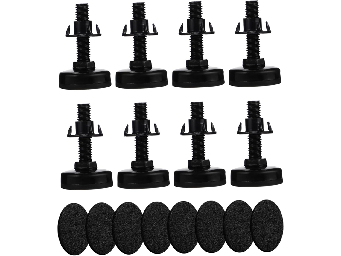 Sewacc Conjunto De 8 Pés Niveladores Ajustáveis Para Móveis, Extensores De Pernas Para Mesa, Para Ajuste Em Casa