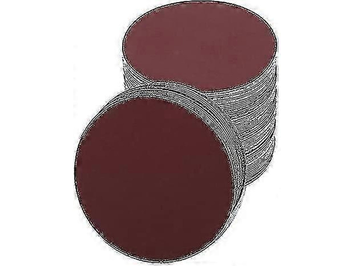 Pacote com 30 discos de lixa redondos de 180 mm para lixadeira, grãos 60/80/120/180/240/400, lixa redonda