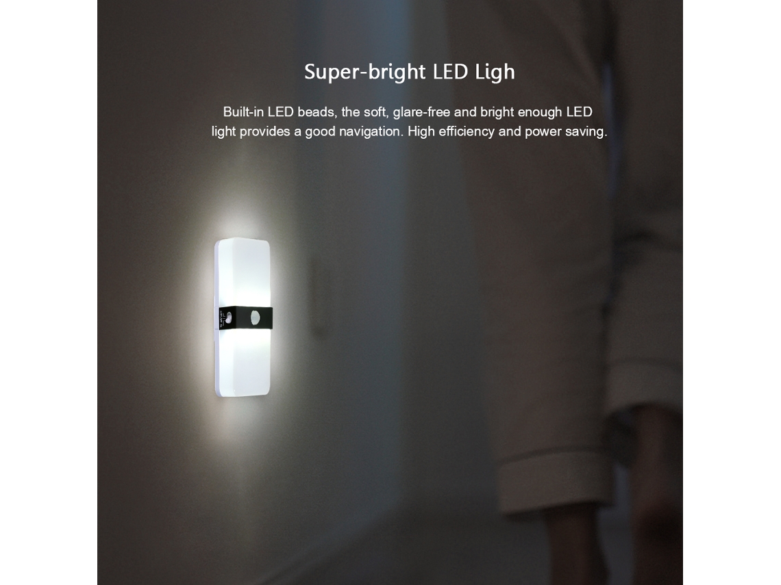 Luz Noturna Led com Sensor de Movimento Sem Fio Pendurável Magnética