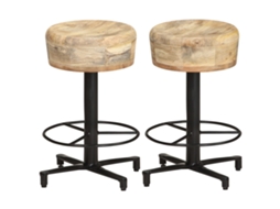 Bar Stool, Bar Stools Vidaxl Marrom Madeira (52 Cm)