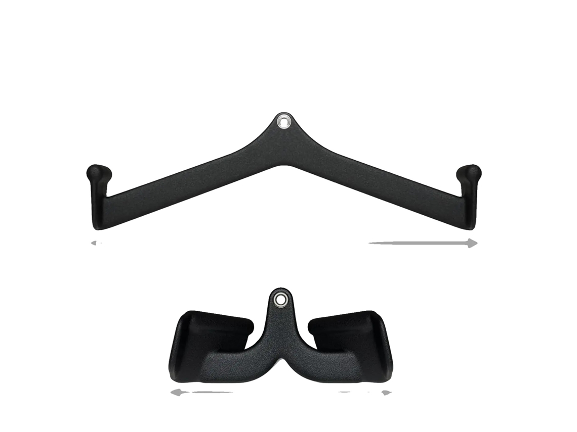 Barra De Pulldown Lat, Aço De Alta Resistência, Pegada De Borracha Antiderrapante, Bt024