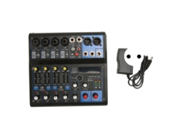 Mixer DJ portátil 8 canais EOOCOO com Bluetooth